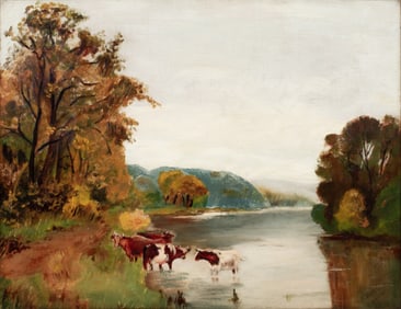 ERIK JERKEN (1898-1947) OIL ON CANVAS