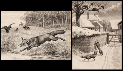 EDMUND CALDWELL (1852-1930) INKWASH ON PAPER (2)