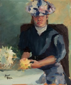 JANET KEENA (BORN 1951) OIL ON ARTIST'S BOARD
