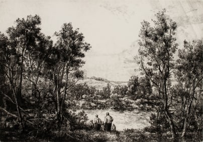 DOUG OSA (BORN 1952) PENCIL SIGNED ETCHING