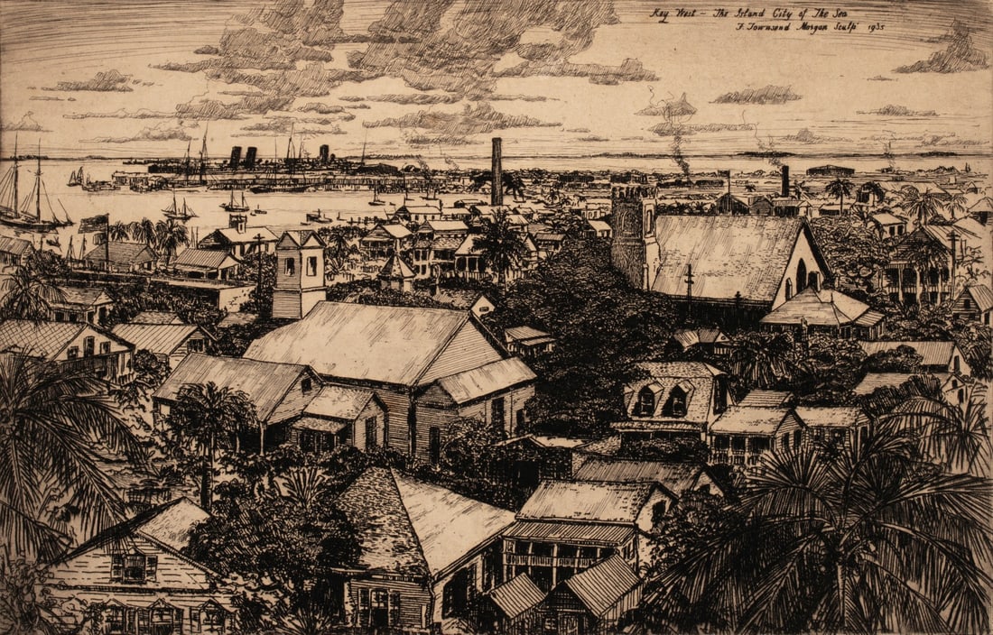 F. TOWNSEND MORGAN (1883-1965) PENCIL SIGNED ETCHING (1 of 11)