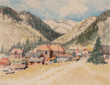 PAULINE H. SHIRER (1894-1975) COLORADO WATERCOLOR