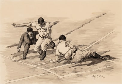 DUFF McILVAIN (B. 1918 KANSAS) PEN AND INK