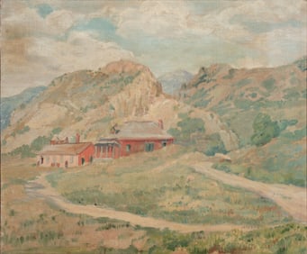 MARION PEERS (TOPEKA, KANSAS 1880-1967) OIL ON BOARD