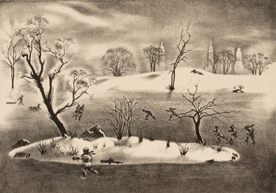LOUIS LOZOWICK (1892-1973) PENCIL SIGNED LITHOGRAPH