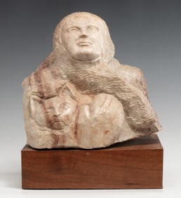 ADOLPH KLUGMAN ( 1924-2011) CARVED STONE SCULPTURE