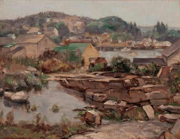 IVAN SUMMERS (1889-1964) OIL ON ARTIST'S BOARD, MAINE