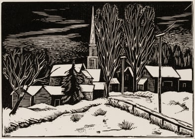 EMIL GANSO (1895-1941) PENCIL SIGNED WOODCUTS (6)