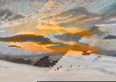 ANTHONY MANZO (B. 1938) OIL ON MASONITE