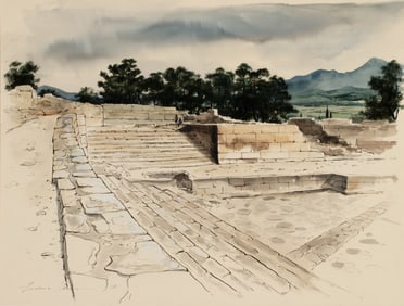 FREDERIC JAMES (1915-1985) WATERCOLOR
