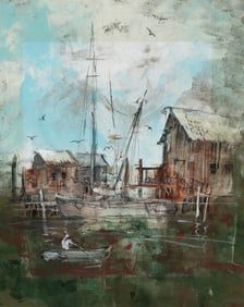 FIVE ORIGINAL WORKS ON PAPER BY JIM RYON (1935-2016)