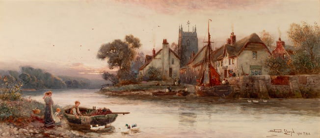 STUART LLOYD (1845-1959) WATERCOLOR DATED 1911