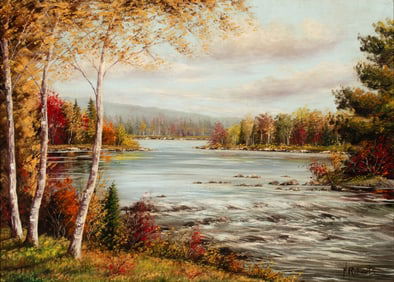 NATAHAN ROBERTS (AMERICAN 19TH CENTURY) OIL ON BOARD