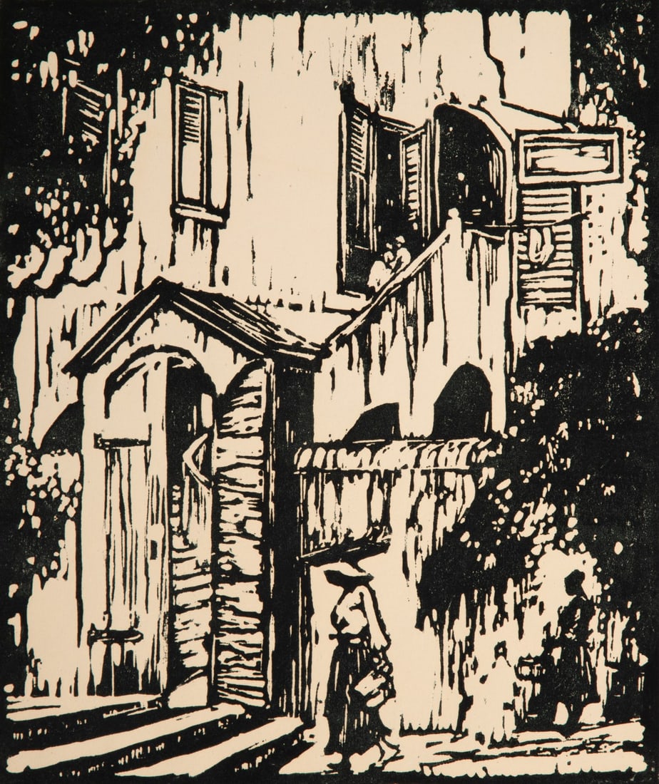 CHARLES WILIMOVSKY (1885-1974) THIRTEEN BLOCK PRINTS (1 of 18)