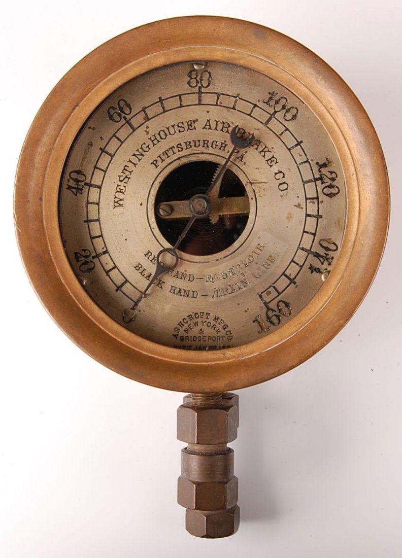 WESTINGHOUSE AIR BRAKE PRESSURE GAUGE