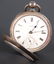 CIRCA 1871 COIN SILVER POCKET WATCH MARKED C.B & Q - 4