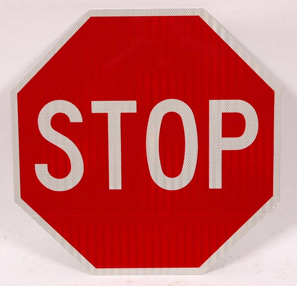 STOP SIGN: 24 inches