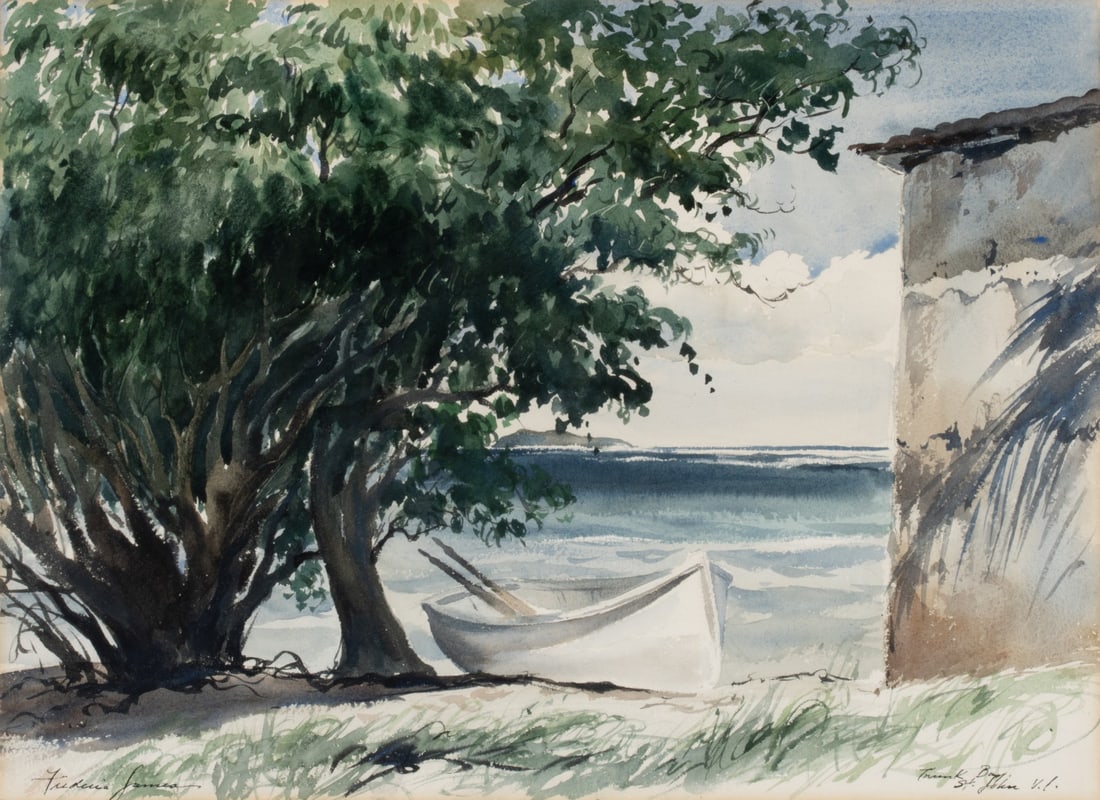 FREDERIC JAMES (1915-1985) WATERCOLOR (1 of 12)