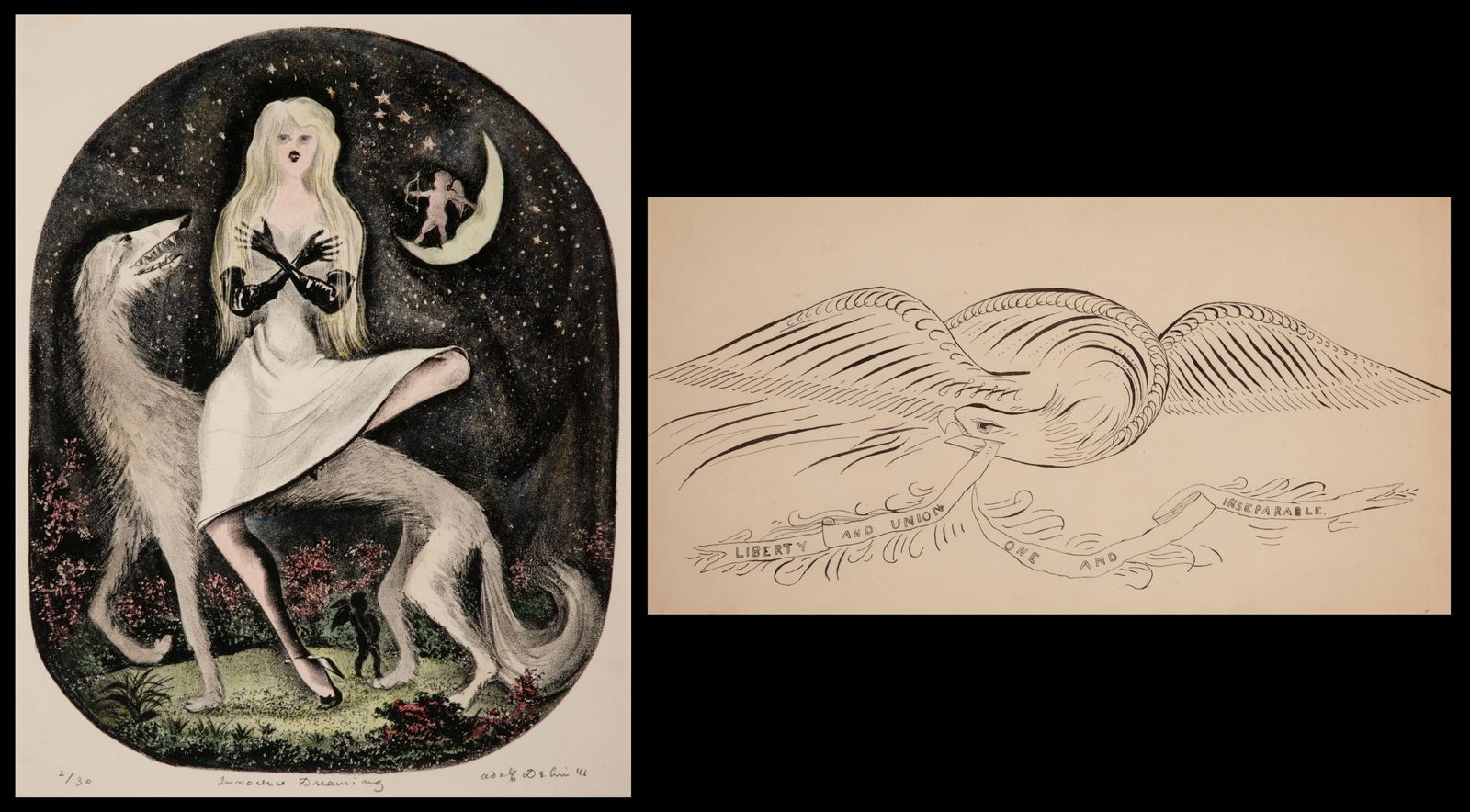 ADOLF DEHN (1895-1968) LITHOGRAPH AND INK DRAWING (1 of 20)