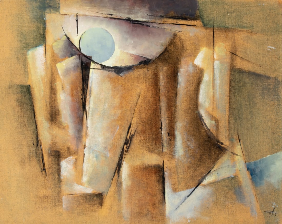 CHARLES BUNNELL (1897-1968) EXHIBITED OIL ON CANVAS (1 of 15)