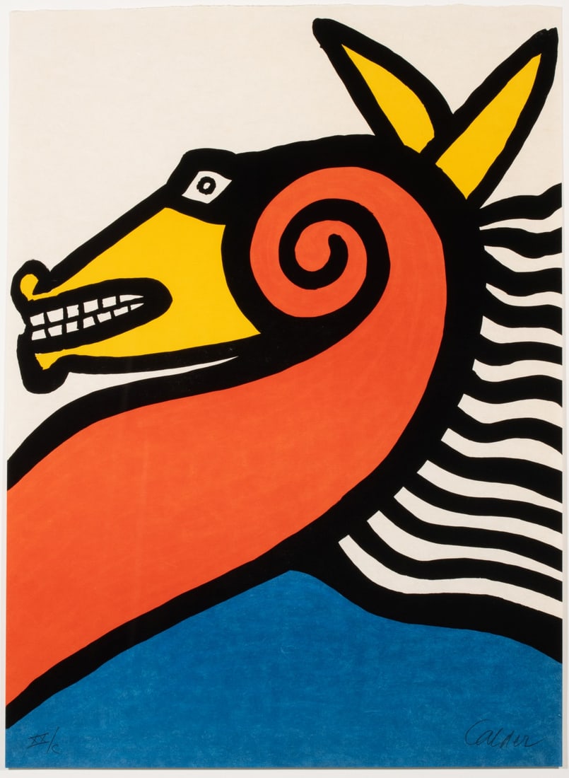 ALEXANDER CALDER (1898-1976) SIGNED LITHO ON JAPON PAPER (1 of 13)