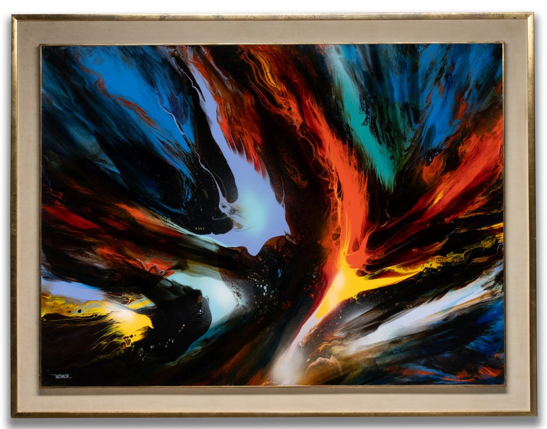 LEONARDO NIERMAN (1932-2023) LARGE ACRYLIC ON MASONITE (1 of 18)