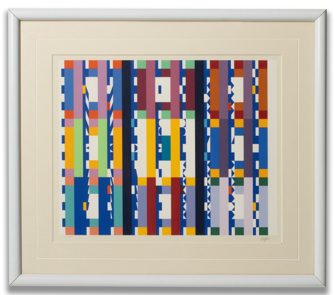 YAACOV AGAM (Born 1928) PENCIL SIGNED SERIGRAPH (1 of 11)