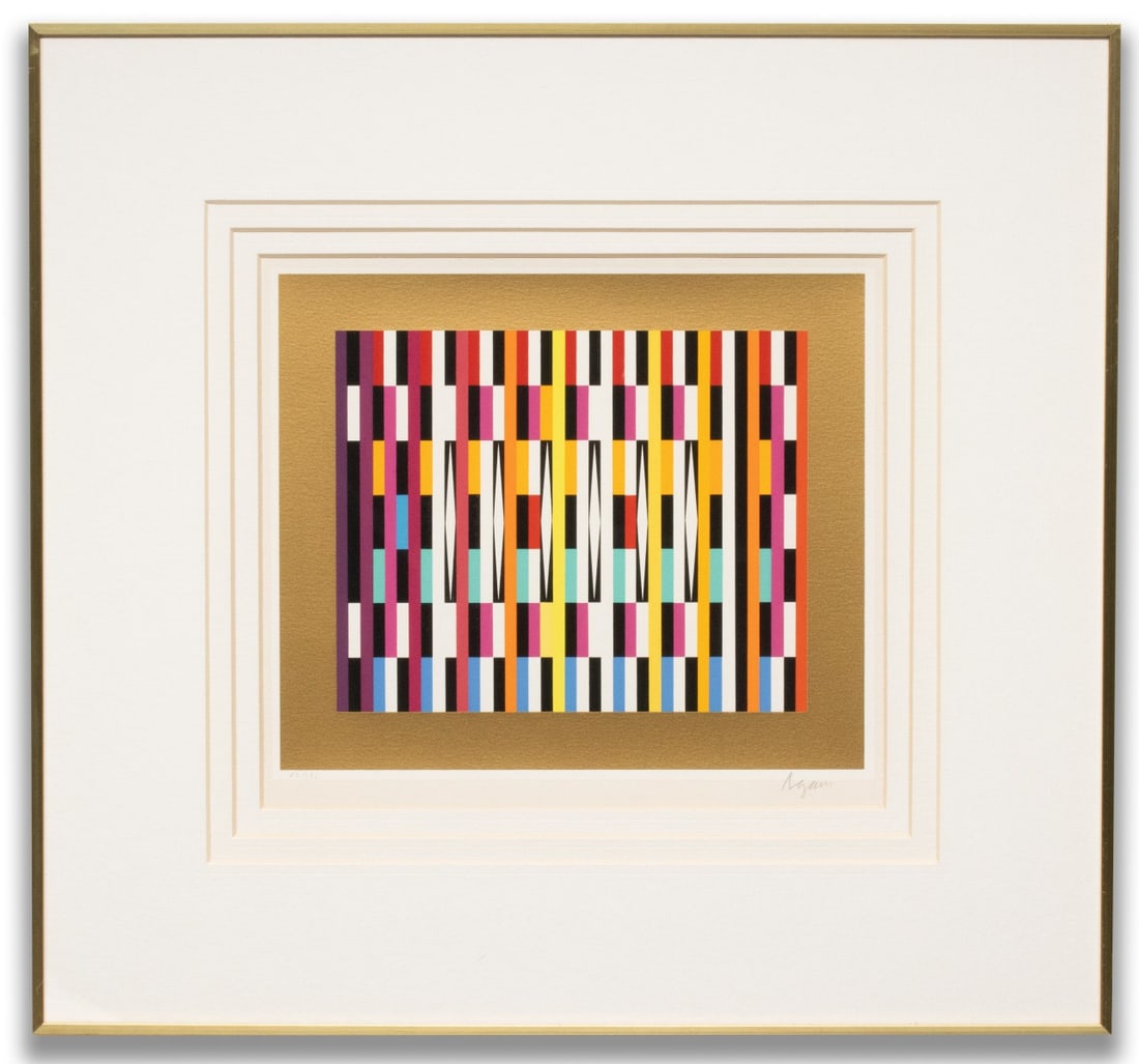 YAACOV AGAM (Born 1928) PENCIL SIGNED LITHOGRAPH (1 of 11)