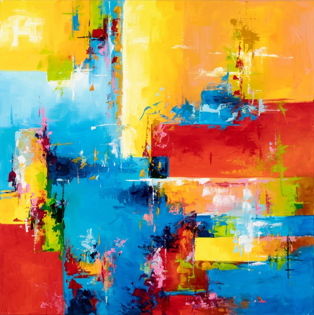 MARIAN JESIEN (POLAND BORN 1958) ACRYLIC ON CANVAS (1 of 16)