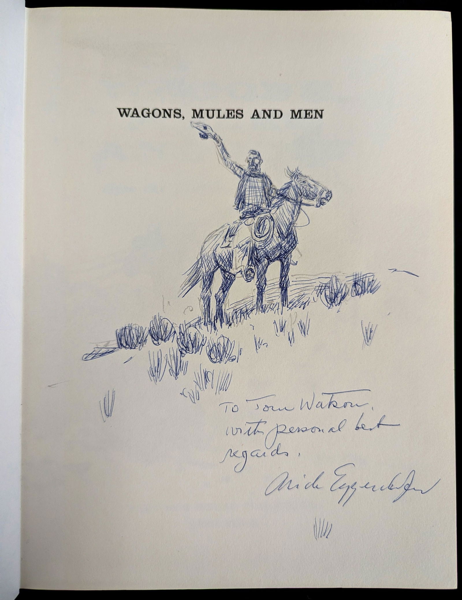 EGGENHOFER SIGNED 1ST ED. WITH ORIGINAL ILLUSTRATION (1 of 5)