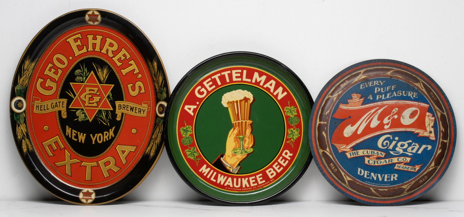 GETTLEMAN BEER, EHRET'S BEER. M&O CUBAN CIGARS DENVER (1 of 10)