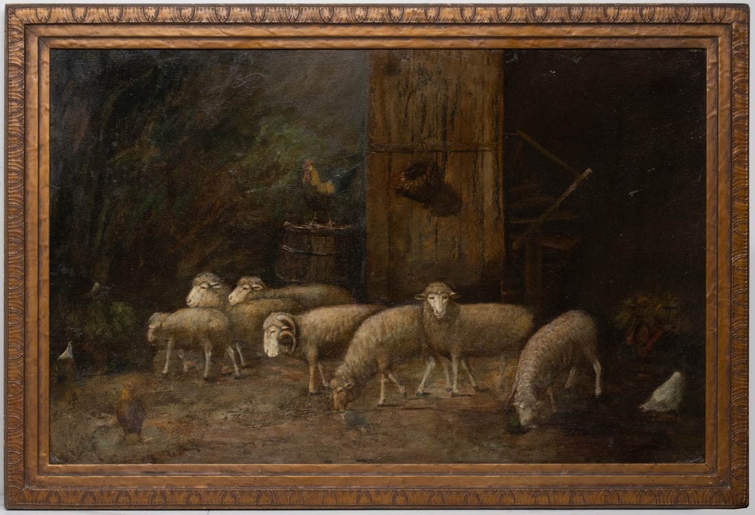 ALFRED MONTGOMERY (1857-1922) OIL ON ARTIST'S BOARD (1 of 3)