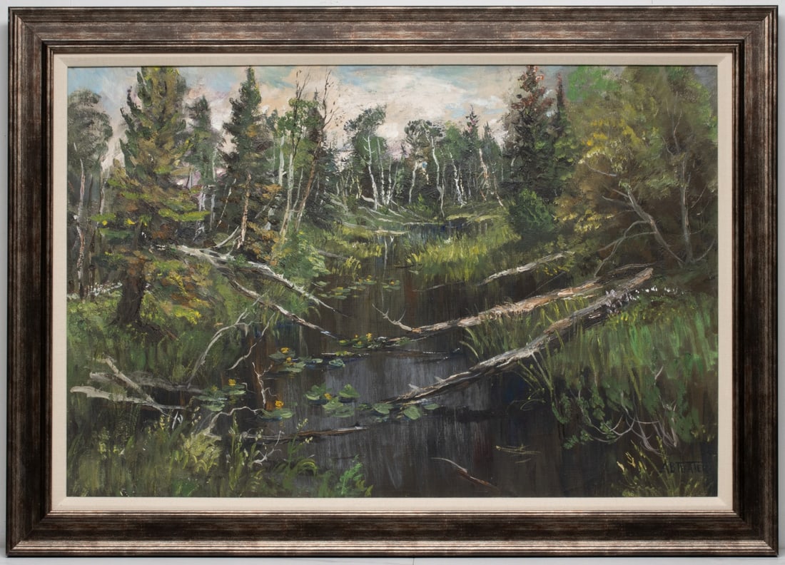 A.B. TEATER (1901-1978) OIL ON CANVAS (1 of 3)