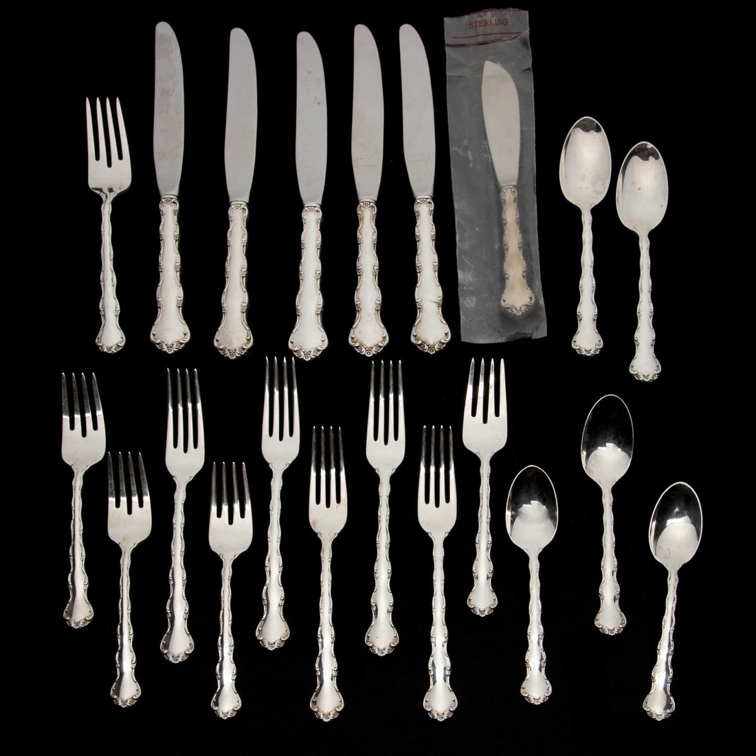 A PARTIAL SET OF REED & BARTON TARA PATTERN STERLING (1 of 1)