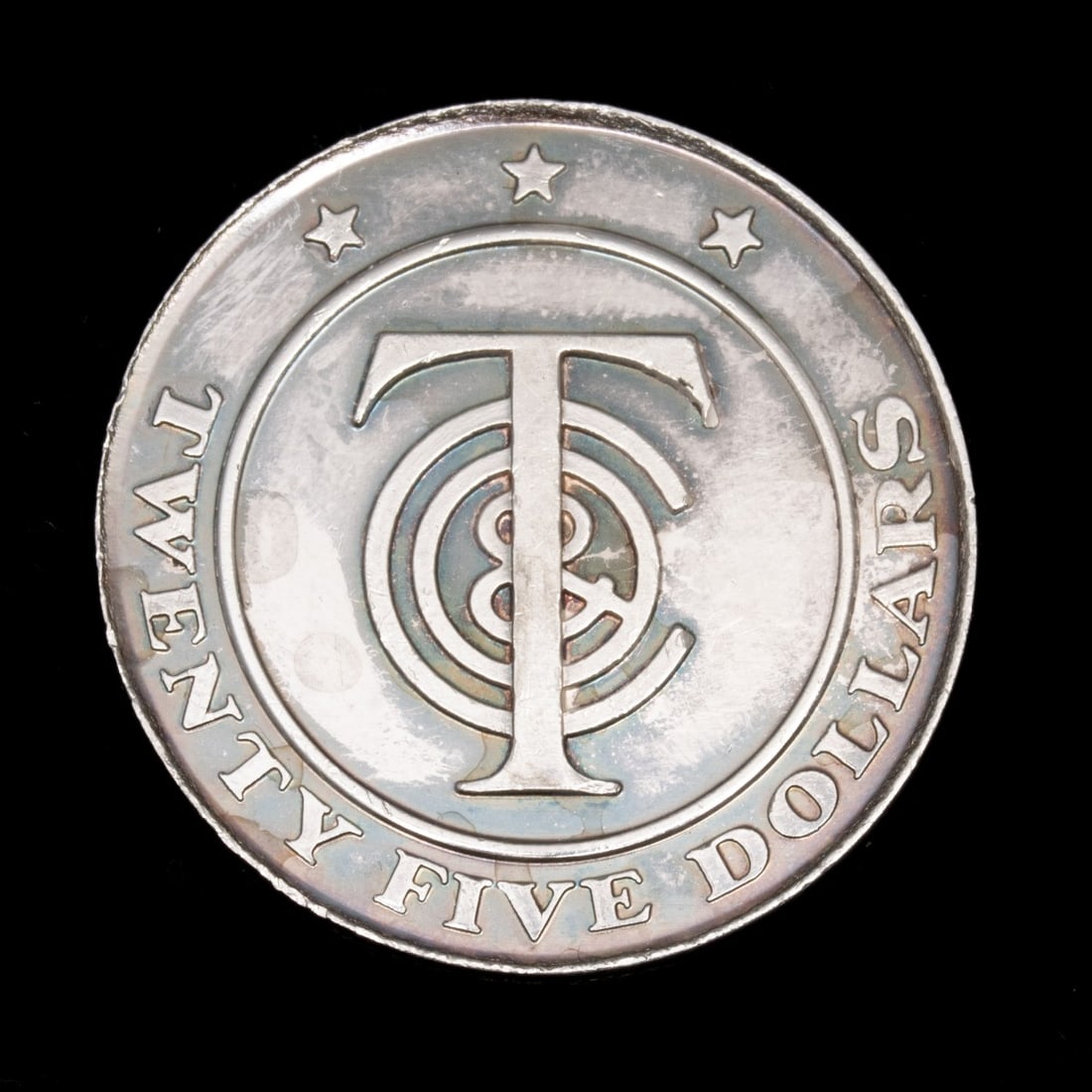 A TIFFANY & CO STERLING SILVER $20 GIFT TOKEN (1 of 3)