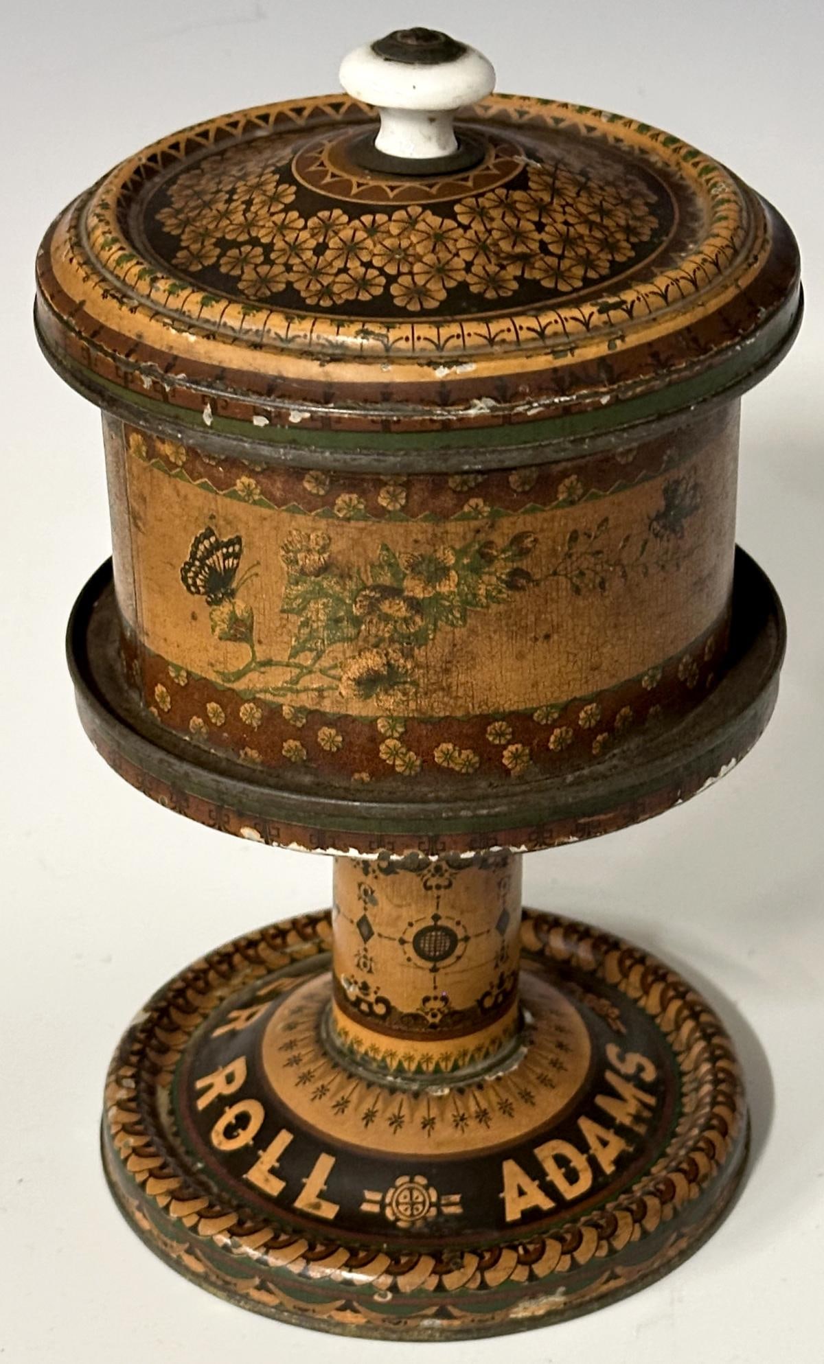 ADAM'S SILVER ROLL CHEWING GUM STORE DISPLAY TIN (1 of 9)