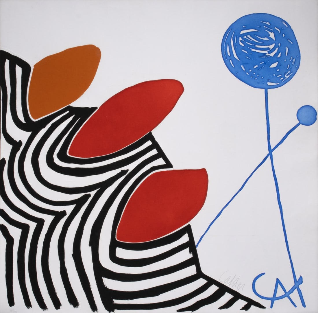 ALEXANDER CALDER (1898-1976) PENCIL SIGNED AQUATINT (1 of 5)