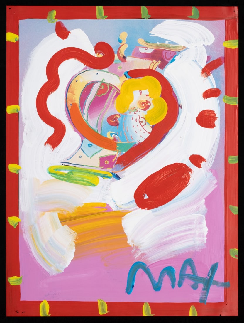 PETER MAX (B. 1937) LITHOGRAPH HEIGHTENED WITH ACRYLIC (1 of 5)