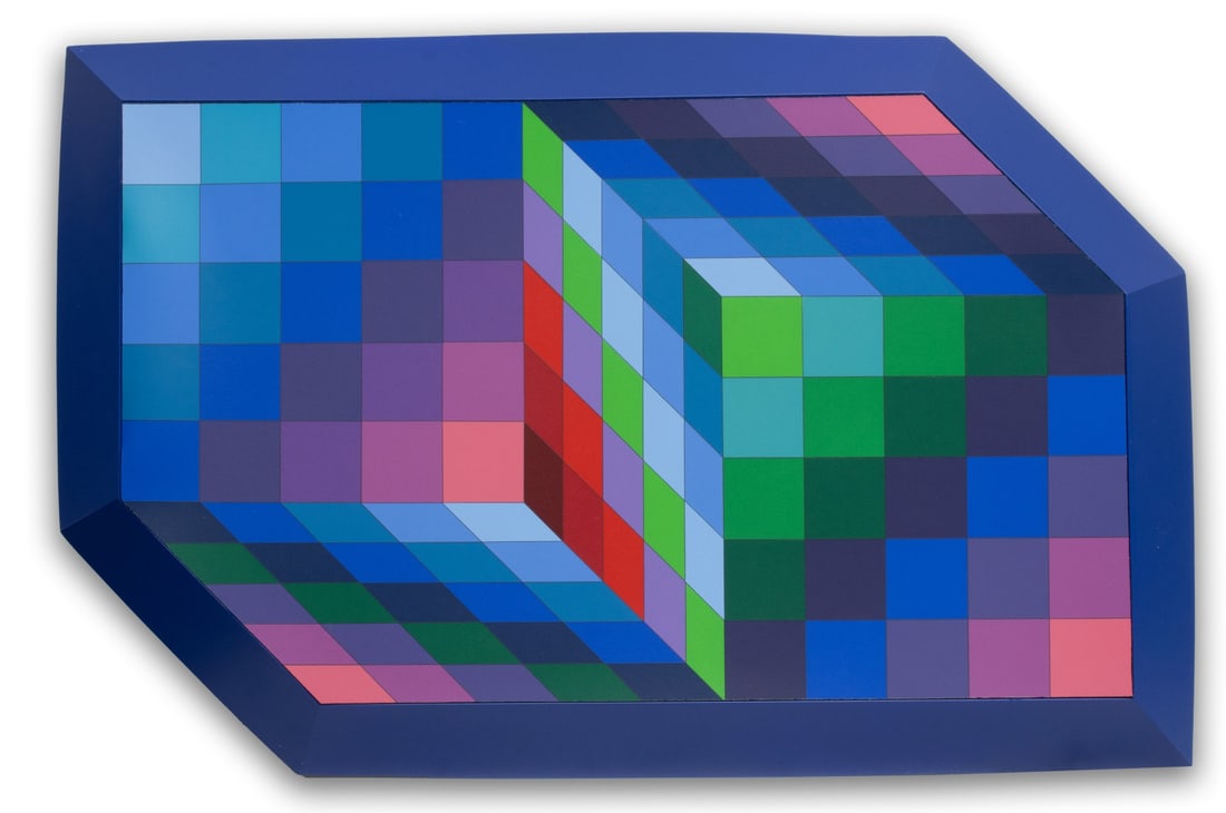 VICTOR VASARELY (1906-1997) THREE DIMENSIONAL GRAPHIC (1 of 9)