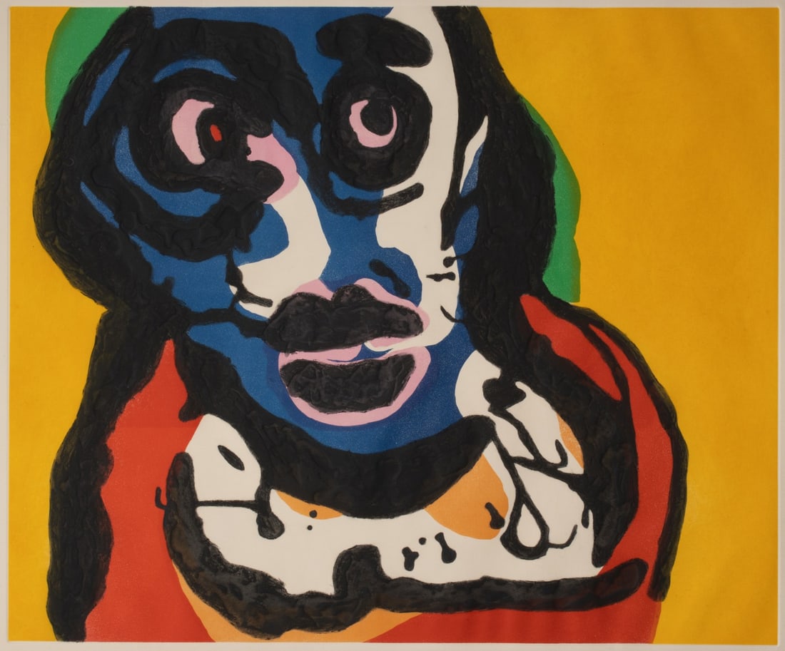 KAREL APPEL (1921-2006) PENCIL SIGNED AQUATINT W/COLORS (1 of 5)