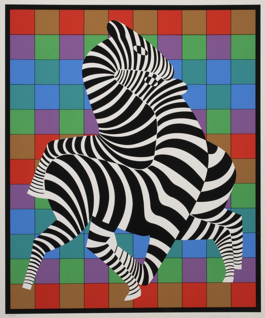 VICTOR VASARELY (1906-1997) PENCIL SIGNED SERIGRAPH (1 of 5)