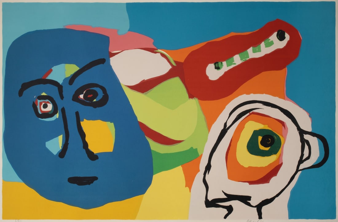 KAREL APPEL (1921-2006) PENCIL SIGNED LITHOGRAPH (1 of 6)