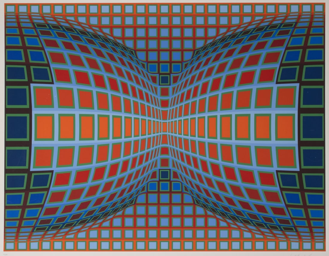 VICTOR VASARELY (1906-1997) PENCIL SIGNED SERIGRAPH (1 of 5)
