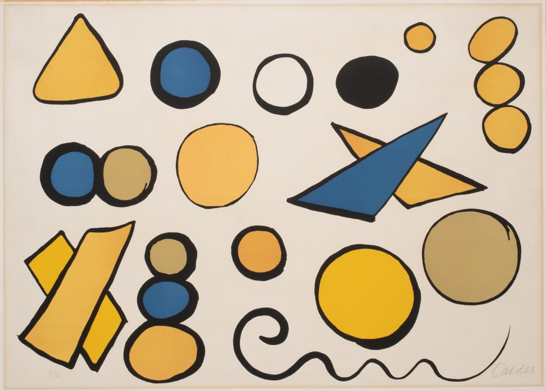 ALEXANDER CALDER (1898-1976) PENCIL SIGNED LITHOGRAPH (1 of 5)