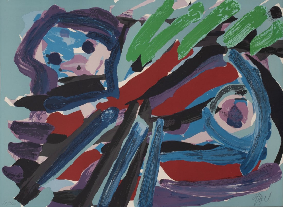 KAREL APPEL (1921-2006) PENCIL SIGNED LITHOGRAPH (1 of 6)