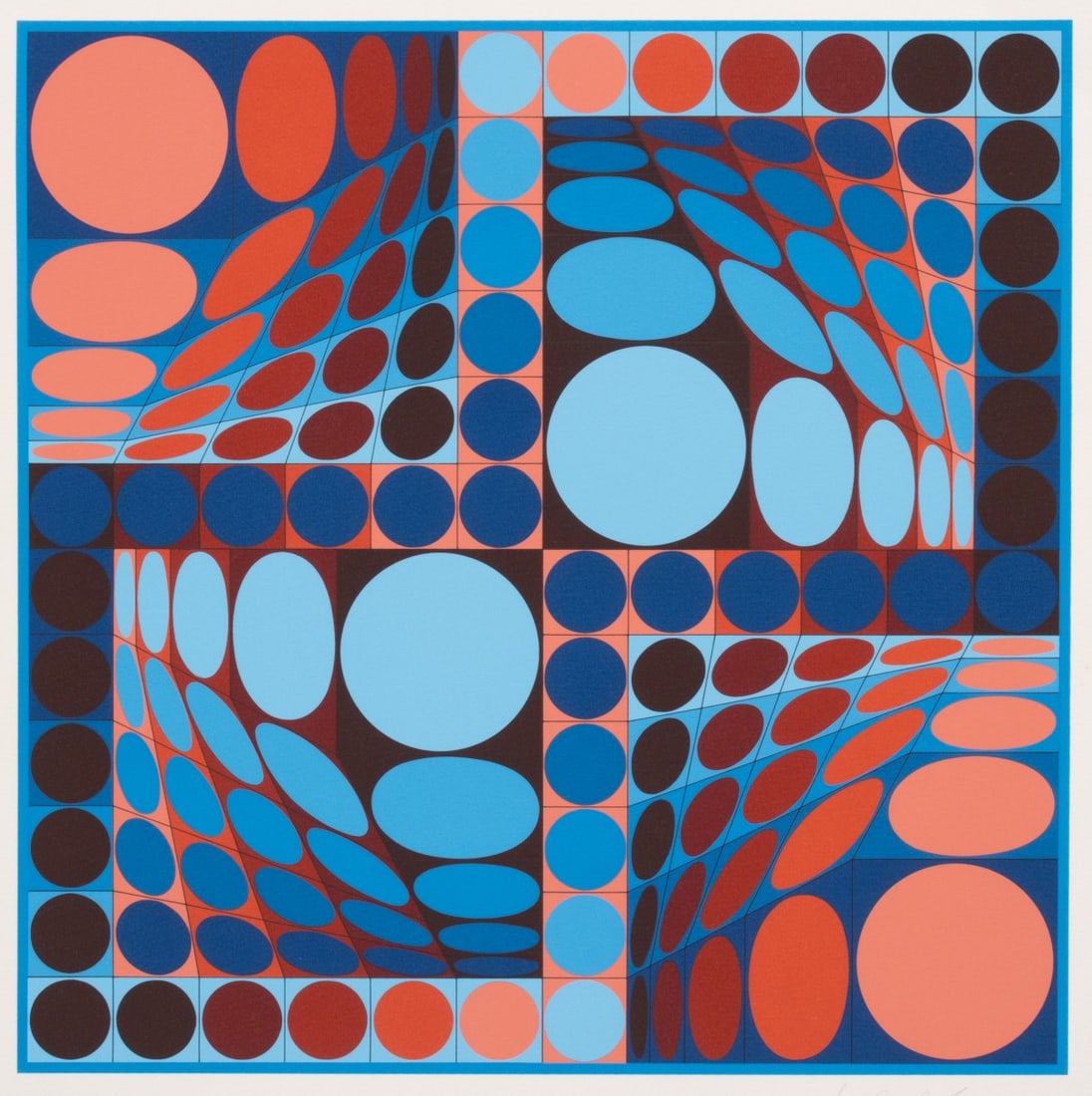 VICTOR VASARELY (1906-1997) PENCIL SIGNED SERIGRAPH (1 of 4)