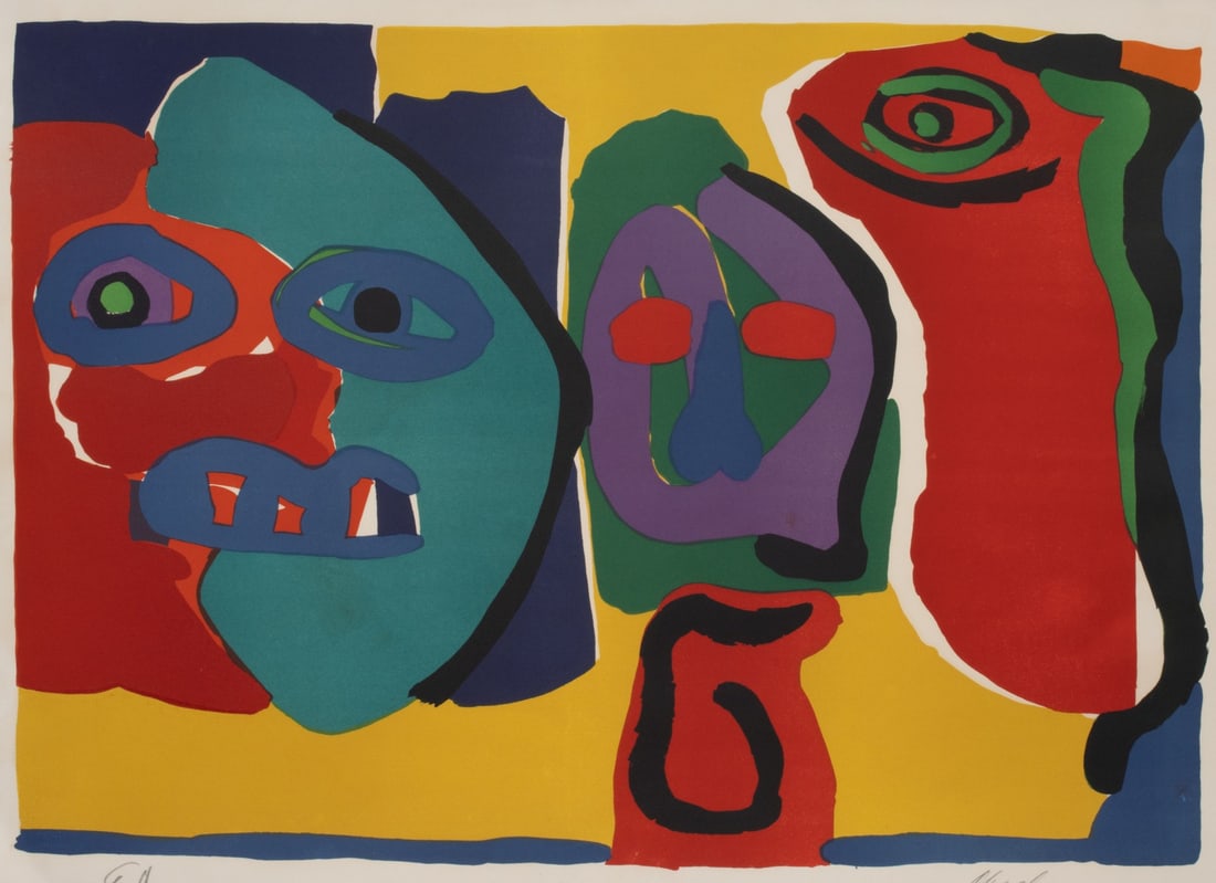 KAREL APPEL (1921-2006) PENCIL SIGNED LITHOGRAPH (1 of 6)