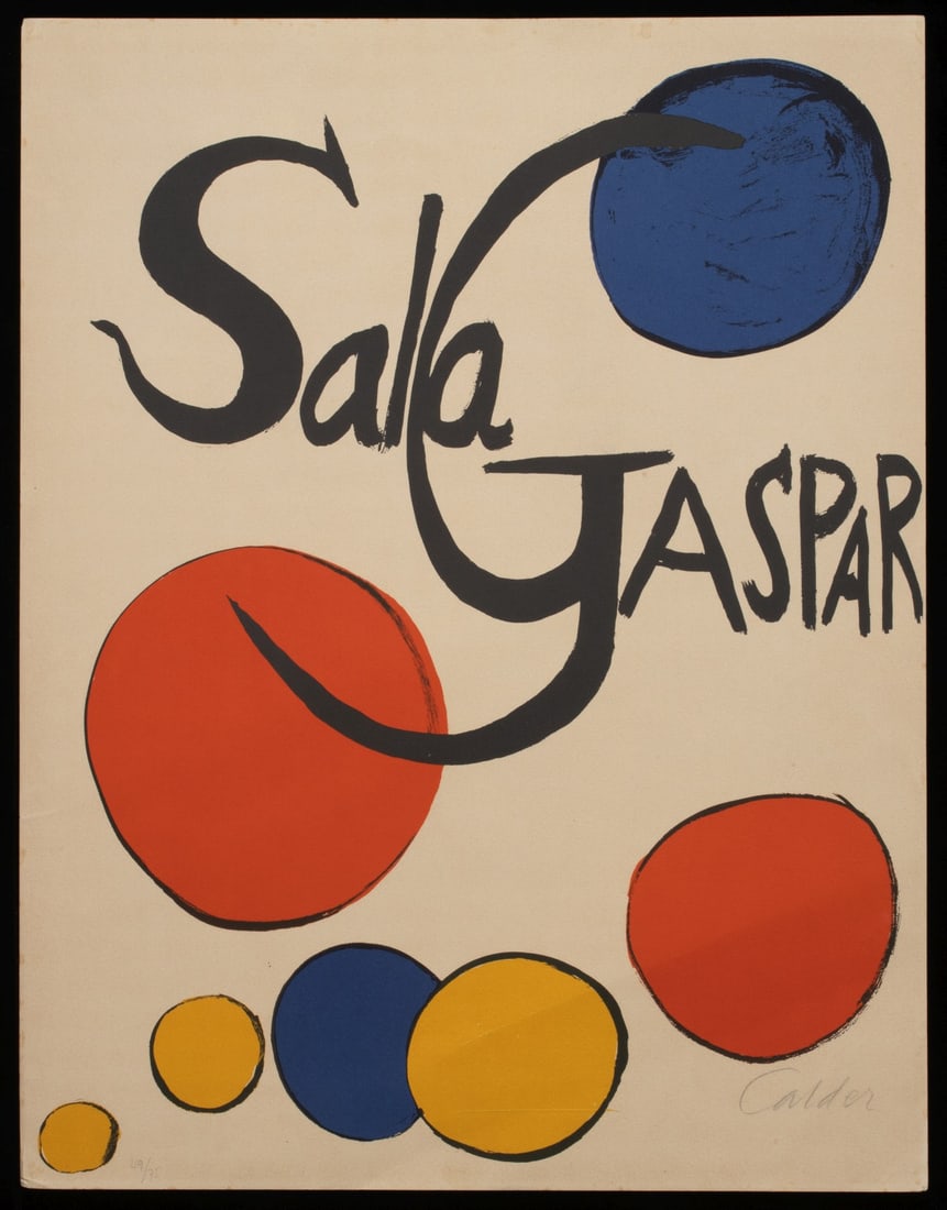 ALEXANDER CALDER (1898-1976) PENCIL SIGNED LITHOGRAPH (1 of 4)