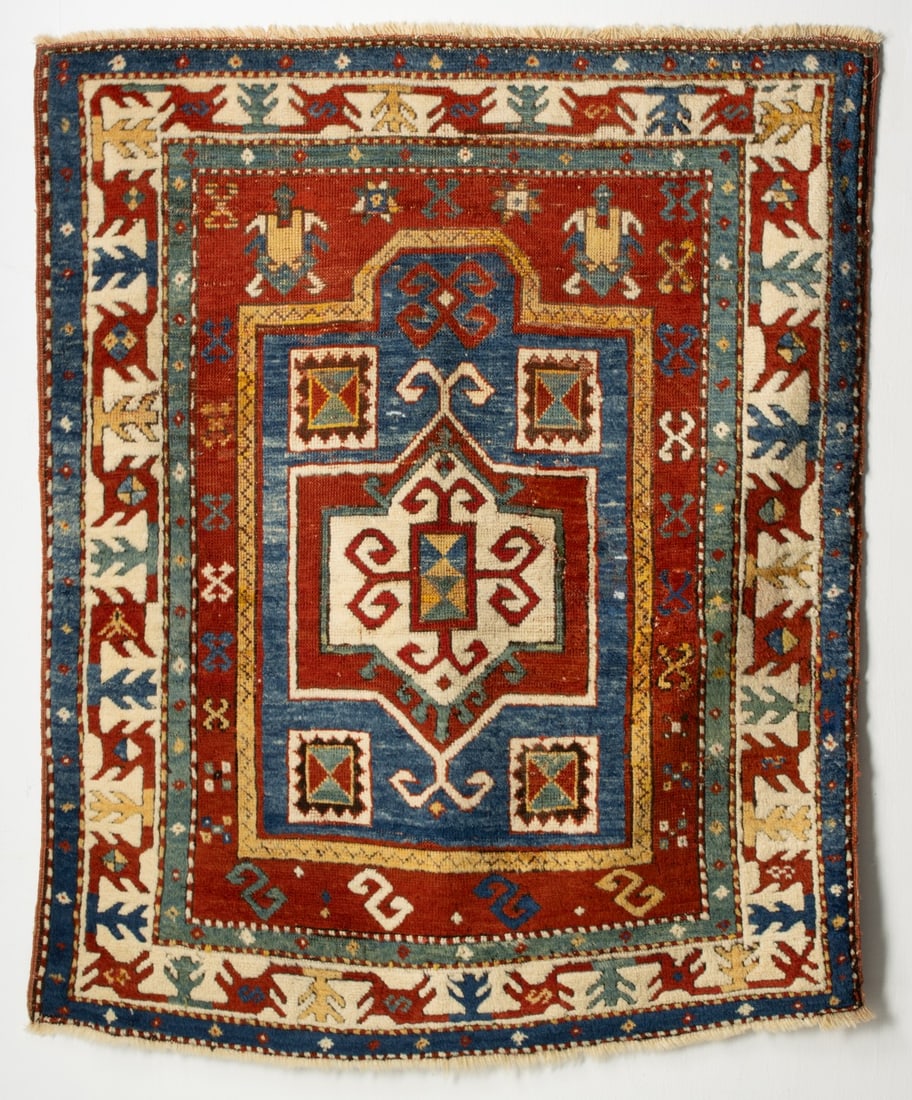 A FACHRALO KAZAK PRAYER RUG, THIRD QUARTER 19TH C (1 of 13)