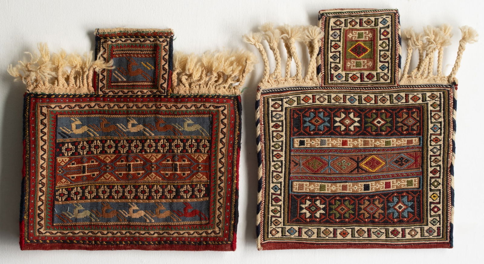 TWO AZERI SOUMAC SALT BAGS, SOUTH CAUCASUS, MODERN (1 of 12)